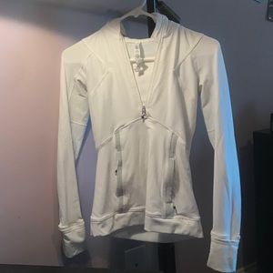 Lululemon white quarter-zip jacket